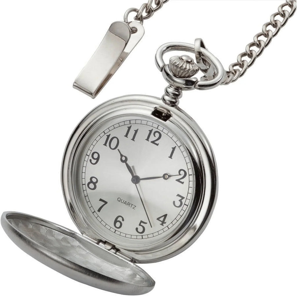 Personalized Stainless Steel Pocket Watch