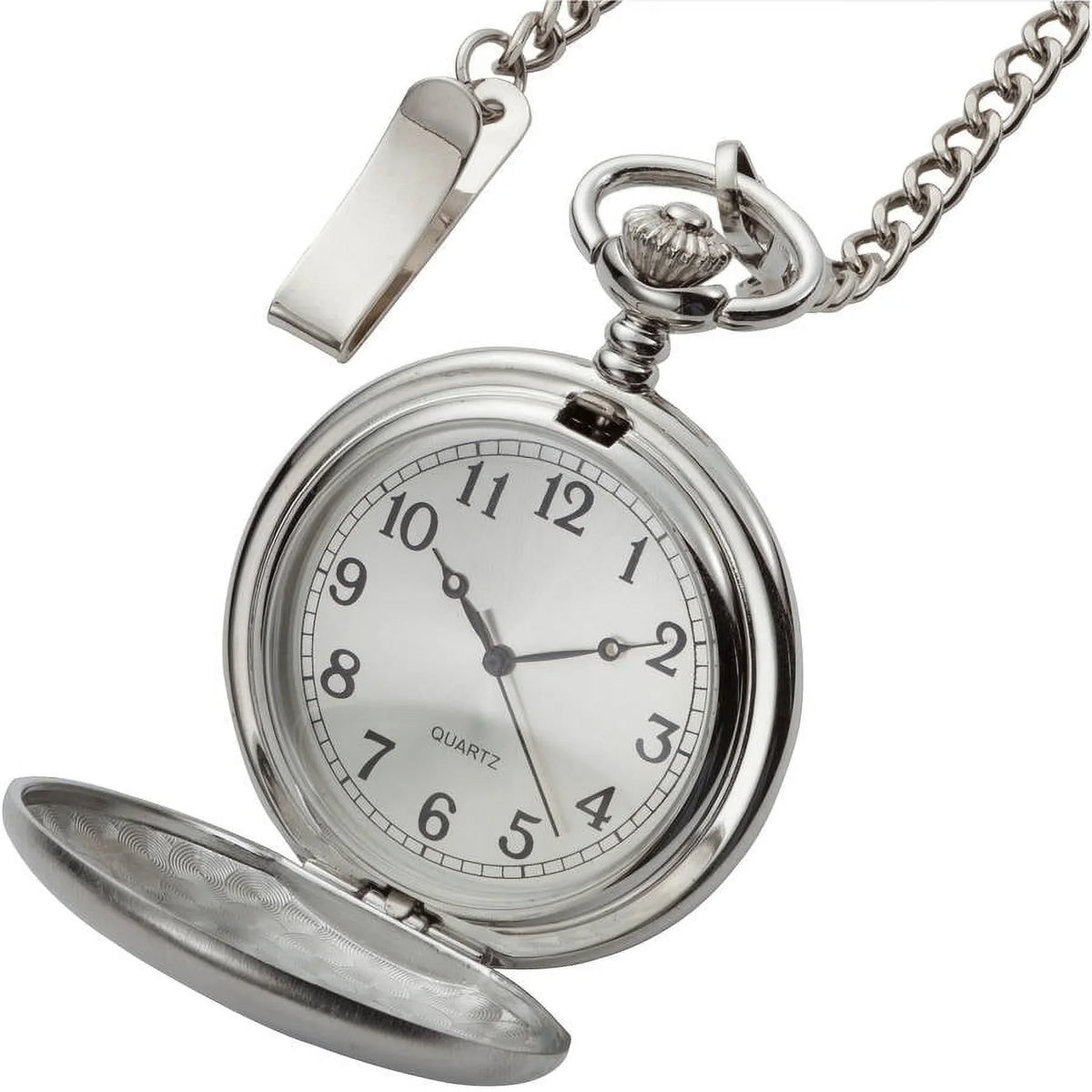 Personalized Stainless Steel Pocket Watch