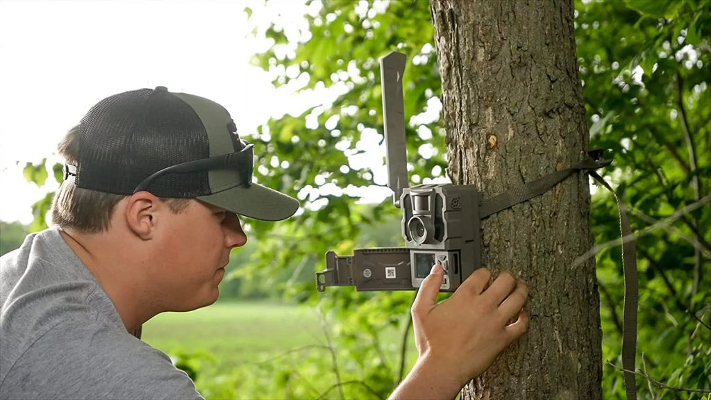 Reveal   Cellular Trail Camera, Verizon and &,  Glow, Integrated  Tracking, Built in  Screen,  Photo and  Video - + Solar Panel