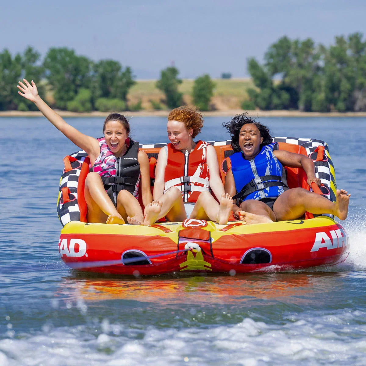 Airhead Airhead Super Mable , Red/Yellow, 3 Rider