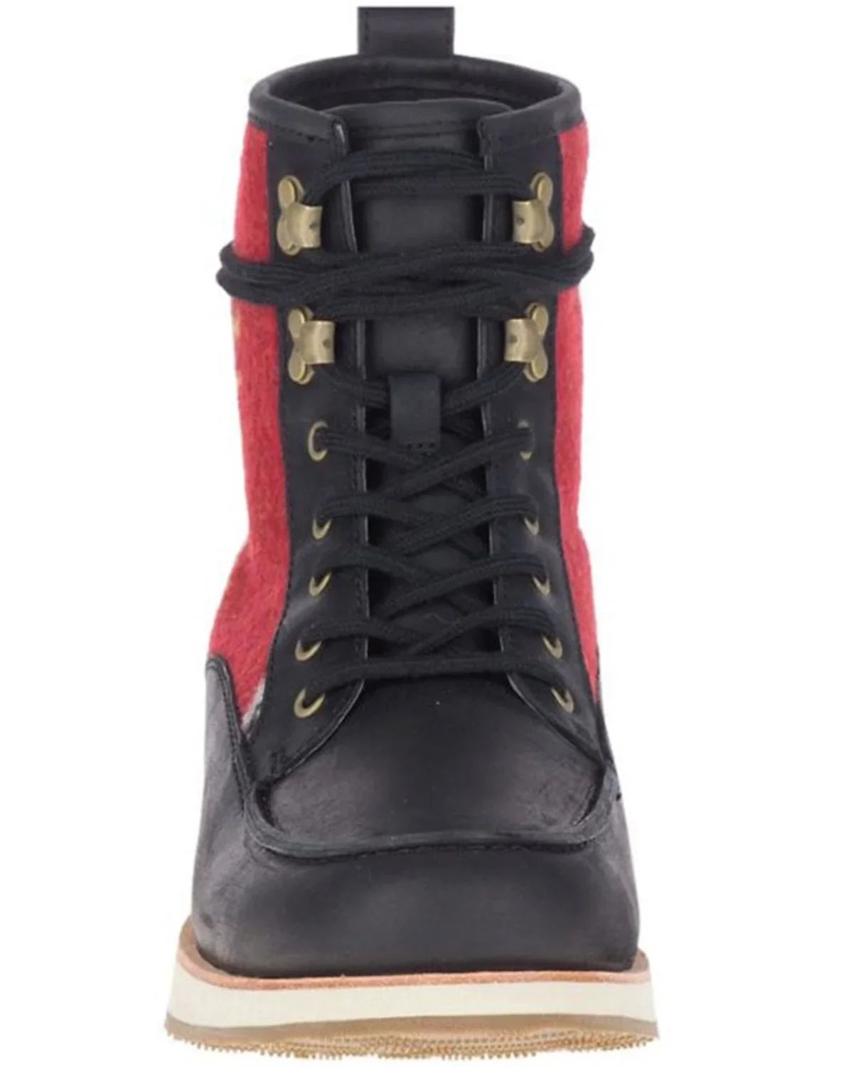 Merrell Women's Roam Lace-Up Boot Moc Toe Black 6.5