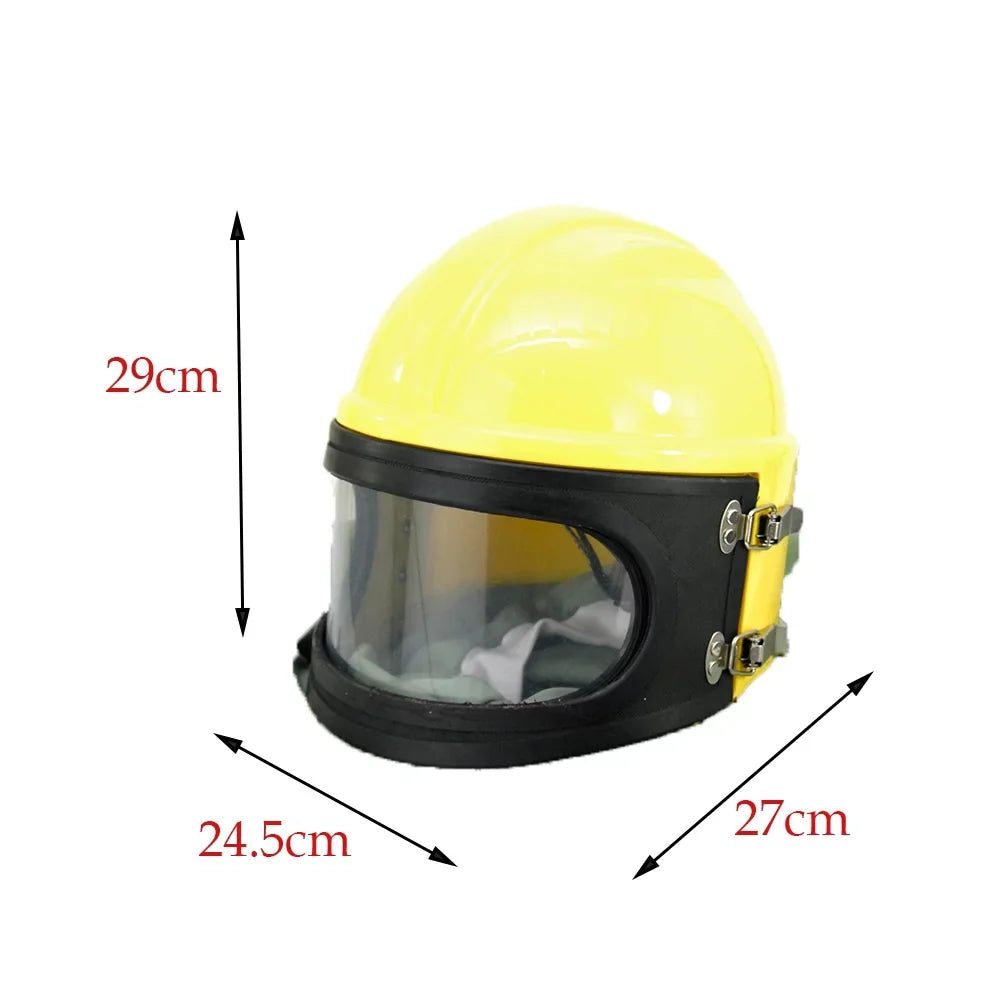 Supplied Safety Sandblast Helmet Sand Blast Hood Protector Yellow