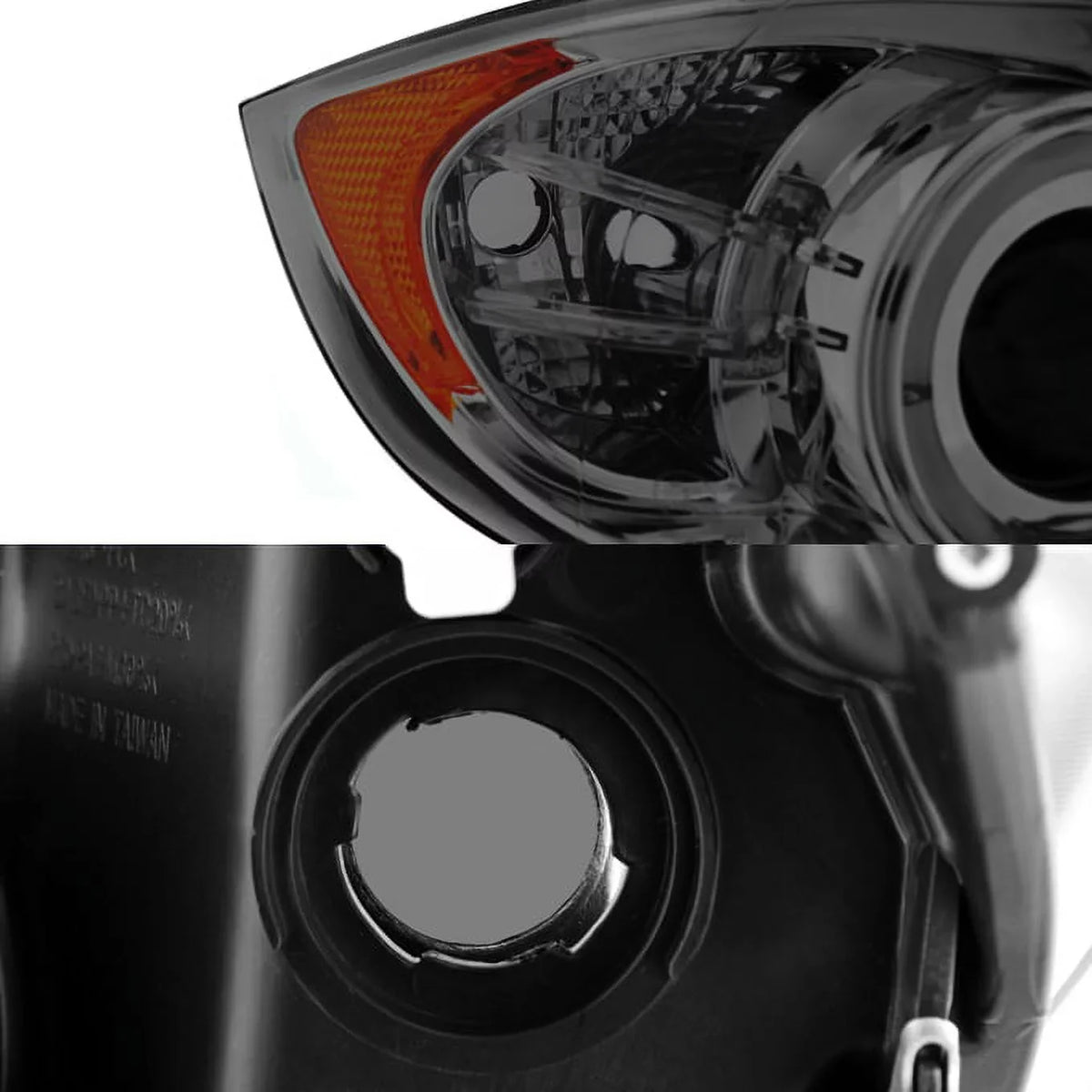[Eye Lid] Fits 06-08   3-Series Sedan Smoked Halo  Projector Headlights Fits select: 2007-2008  328, 2006  325