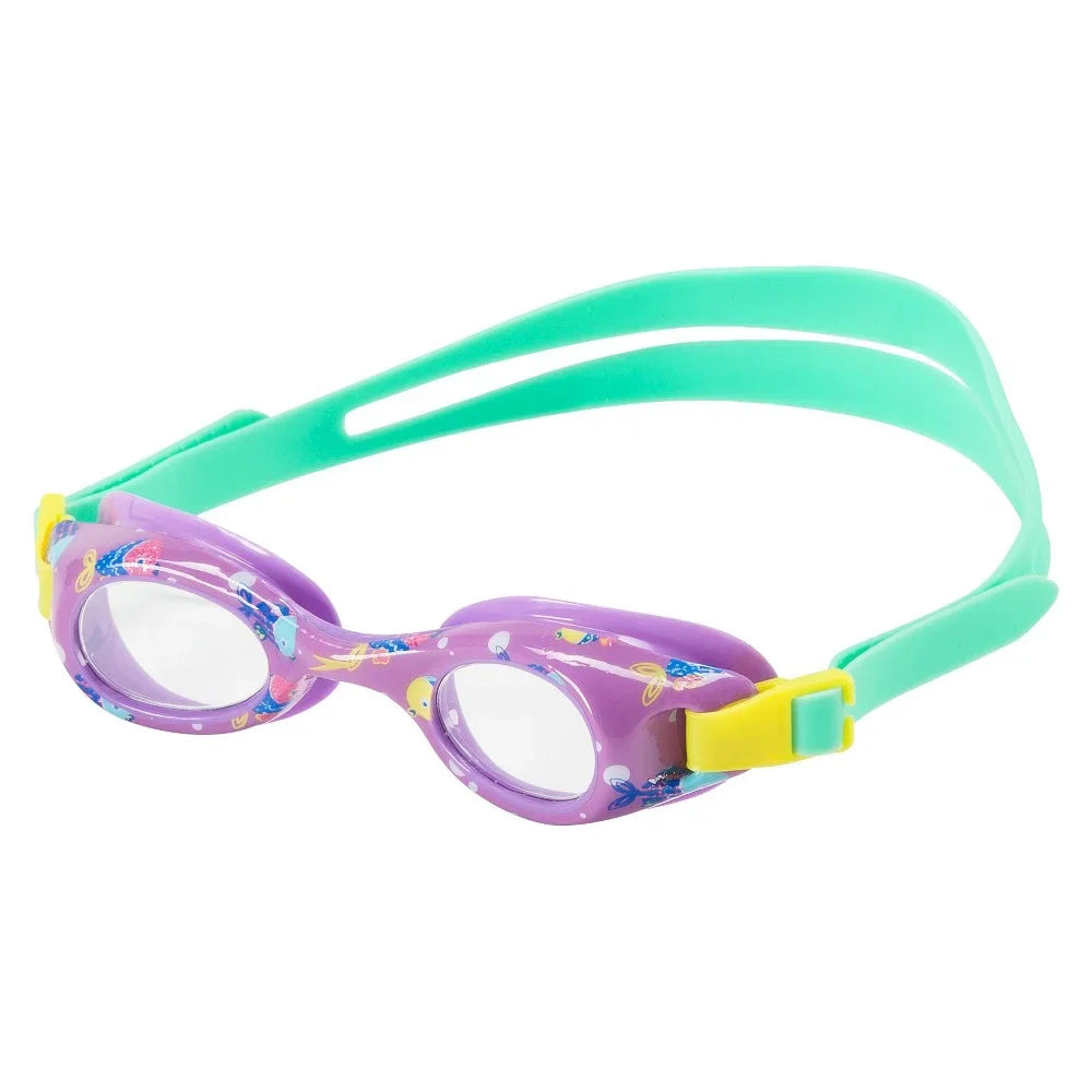 Speedo Kid's Glide Print Swim Goggles, Prism Violet with Fish, with  Protection, LatexFree, Anti-Fog, Flex Fit for ages 3-8 years old