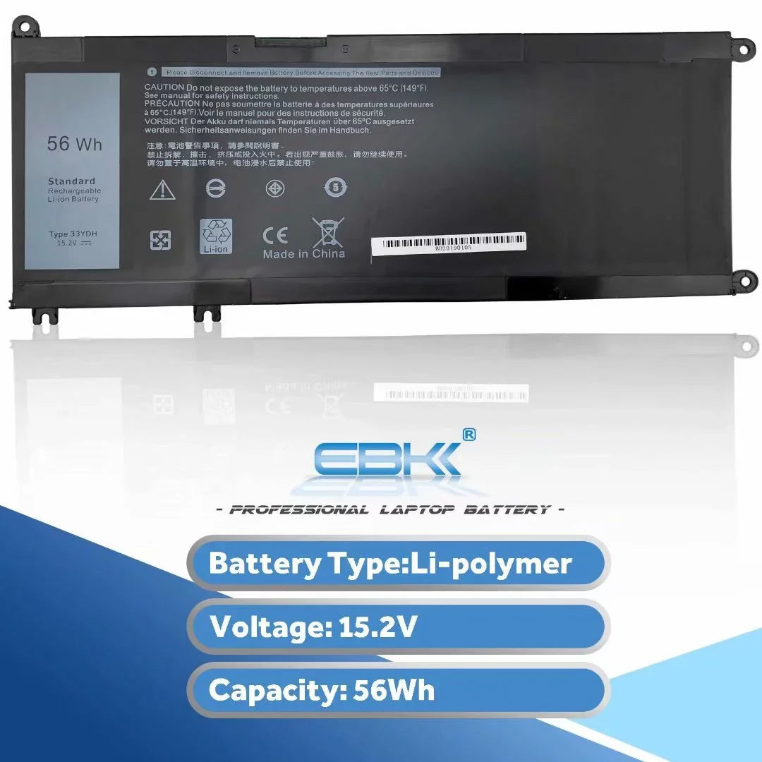 33YDH 033YDH Battery For Dell Inspiron 15 7577,Latitude 13 3380,Latitude 3480,Latitude 3580