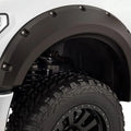Bushwacker by RealTruck Max Coverage Pocket/Rivet Style Rear Fender Flares | 2-Piece Set, Black, Textured Finish | 10044-02 | Compatible with 2007-2018 Jeep Wrangler  Unlimited