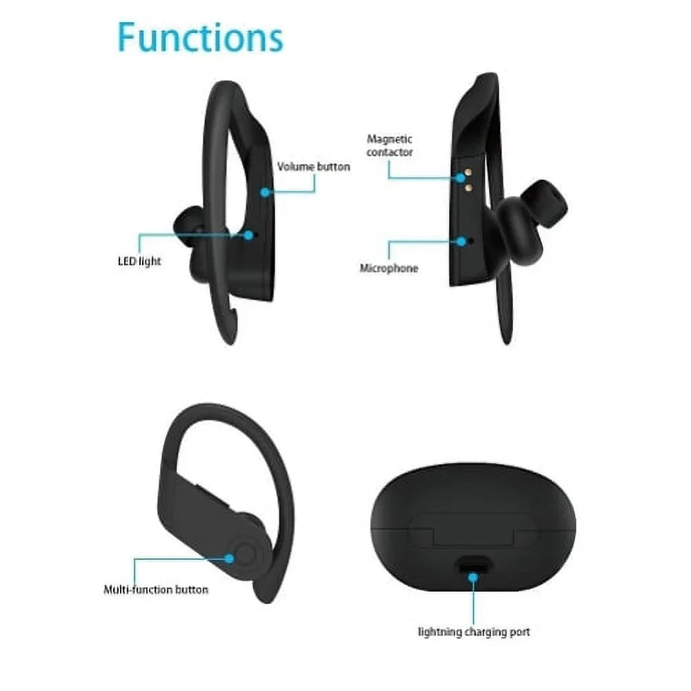 Wireless  Headphones for Samsung Galaxy  5G - Earbuds Earphones Ear hook True Stereo Headset Hands-free Mic Charging Case  Compatible With Samsung Galaxy  5G Phone