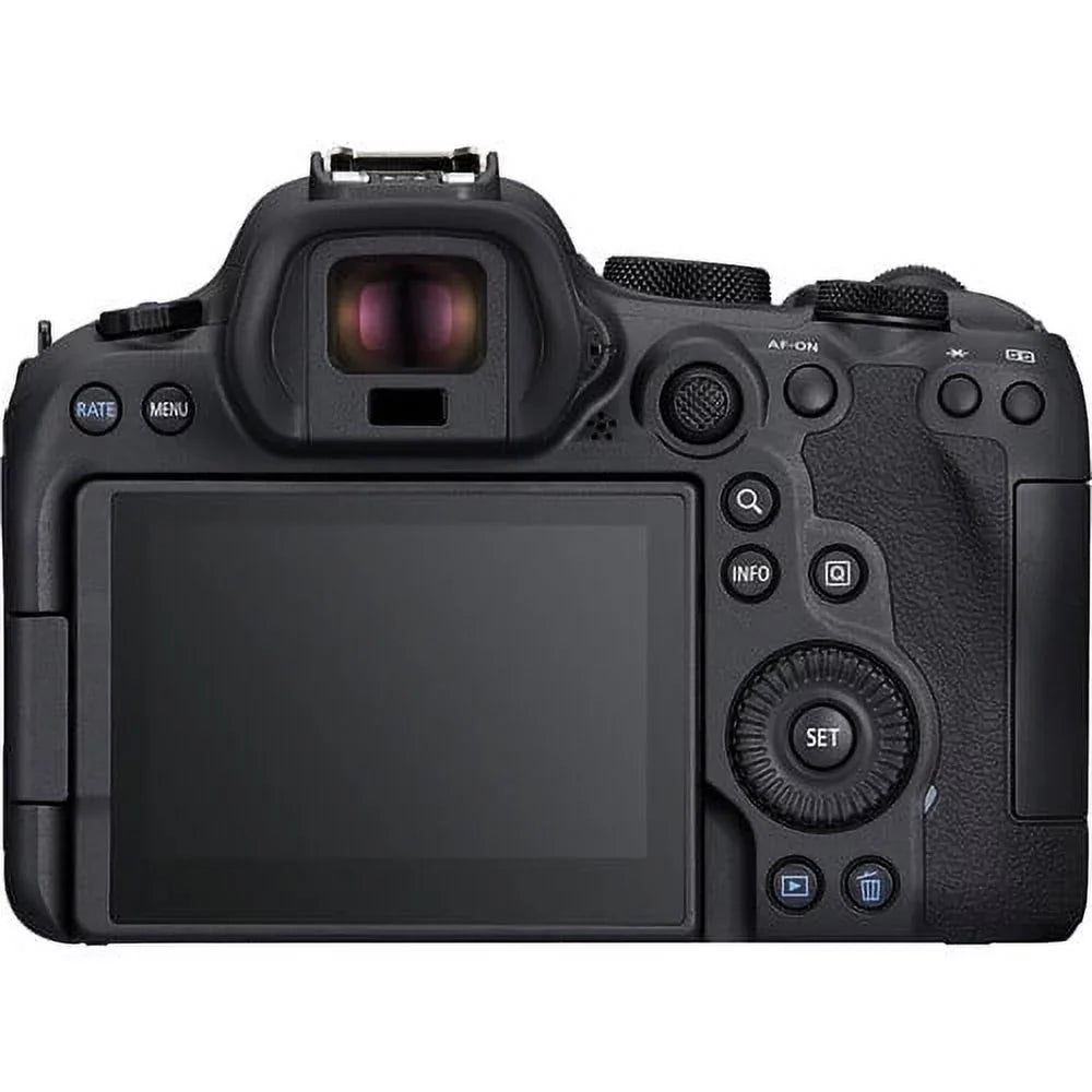 Canon   Mark  Mirrorless Camera (5666C002) + Canon  24-70mm Lens + 64GB Memory Card + Case + Corel Photo Software +  Battery + External Charger + Card Reader + More