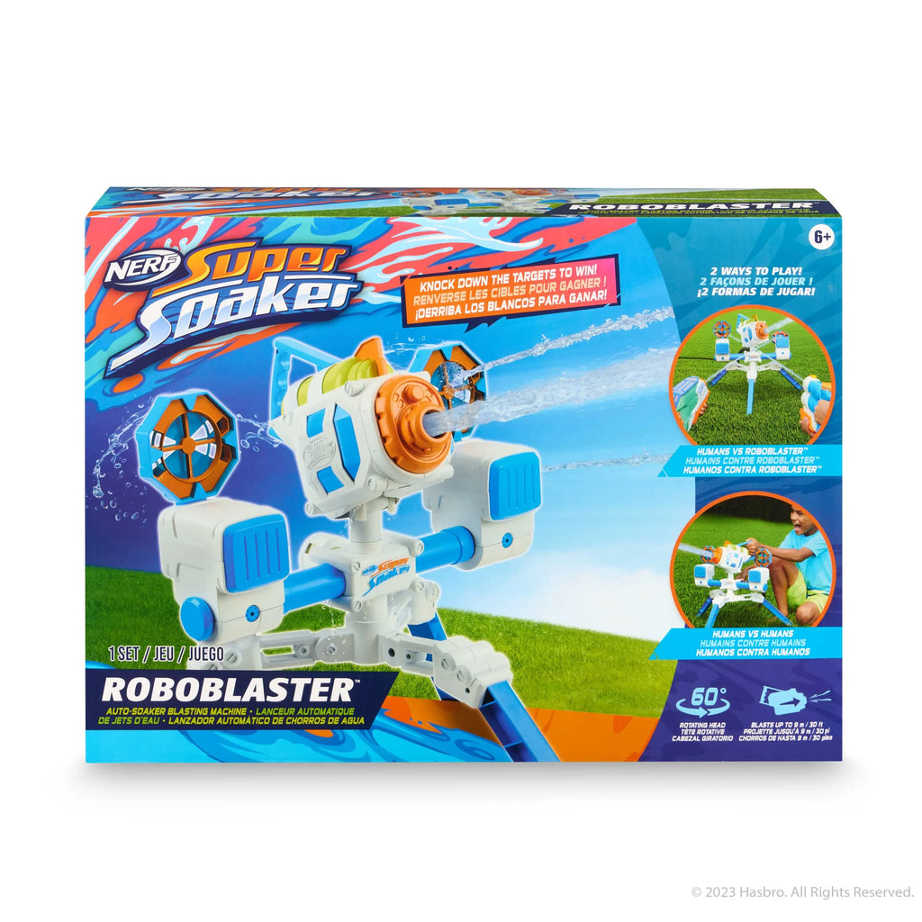 Super Soaker RoboBlaster by WowWee – Automatic Soaker Blasting Machine Drenches You in Water