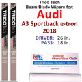 2018 Audi  Sportback e-tron Beam Blade Wipers (Set of 2)