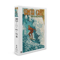 Santa Cruz, California, Stylized Surfer (19x27 inches, Premium 500 Piece Jigsaw Puzzle for Adults and Family, Made in )
