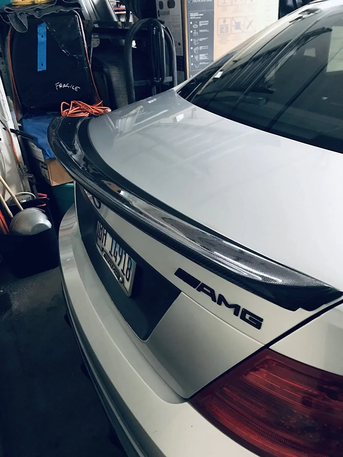Kojem Rear Carbon Fiber Trunk Spoiler Wing for 2008-2015 Mercedes Benz  -Class      2 Door Coupe Models