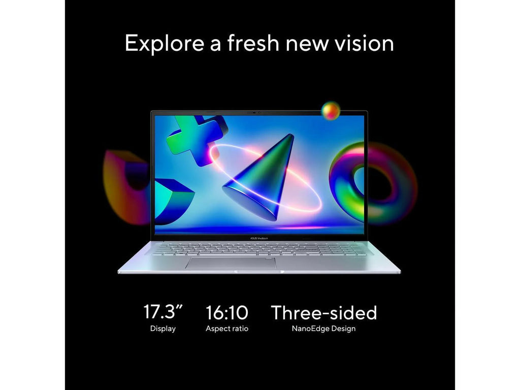 2023  Vivobook 17X Laptop, 17.3”  Display, Intel Core i9-13900H , 16GB , 1TB , Windows 11 Home, Transparent Silver, --