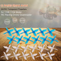 12 Pairs   Micro 2 Inch 4-blade Transparent Propellers   for 1106 1104 Motor  Racing Drone