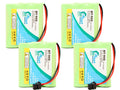 4x Pack - UpStart Battery Energizer  Battery - Replacement for Energizer Cordless Phone Battery (1200mAh, 3.6V, -)