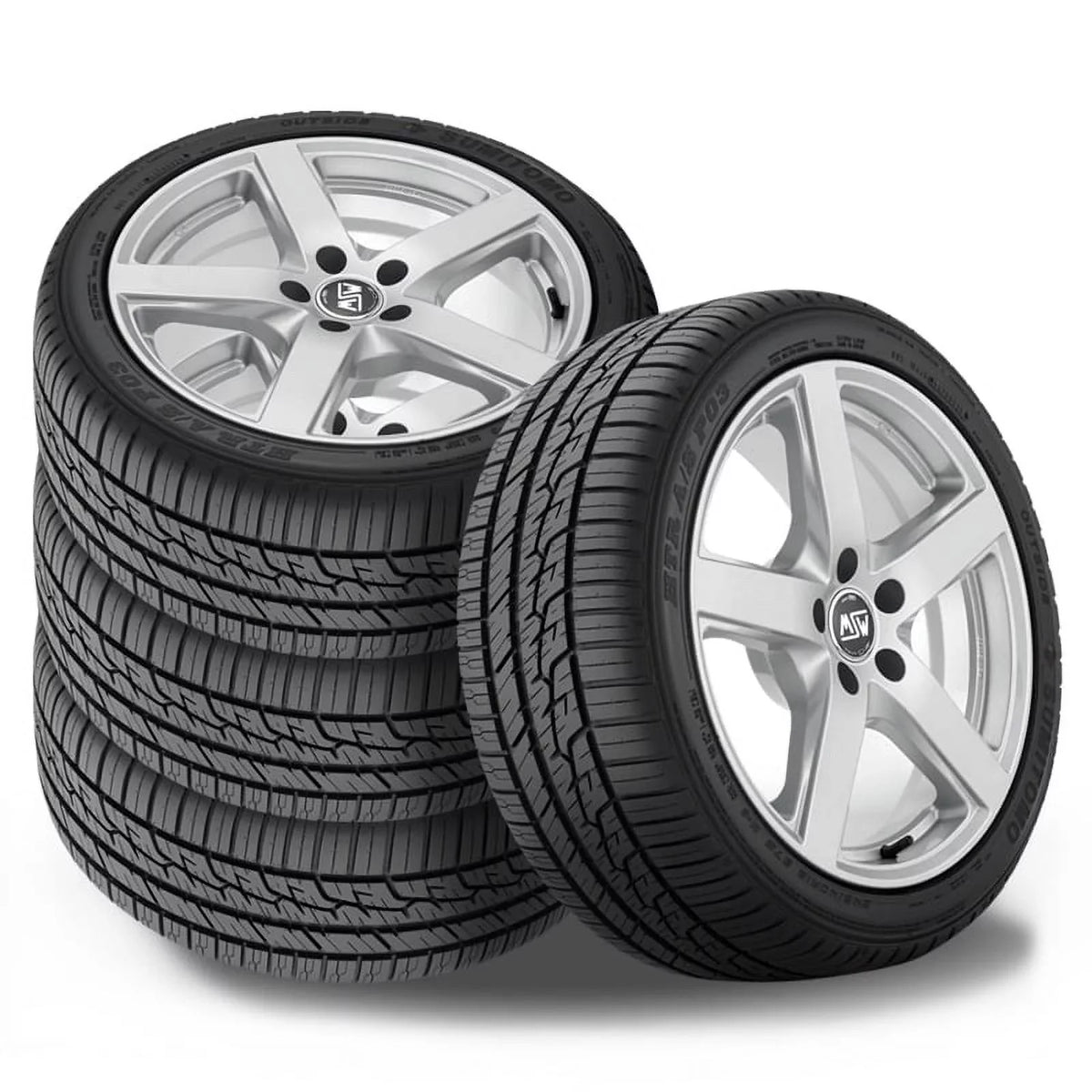 Set of 4 Sumitomo  /  235/65R17 108V Performance All Season Tires 65000   / 235/65/17 / 2356517 Fits: 2017-18 Honda - , 2019 Honda -