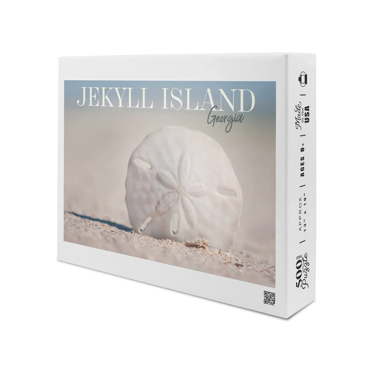 Jekyll Island, Georgia, Sand Dollar on Beach (19x27 inches, Premium 500 Piece Jigsaw Puzzle for Adults and Family, Made in )