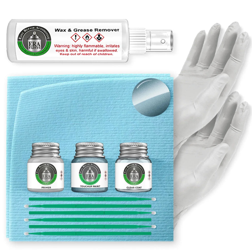 For  ( - Glacier Blue Metallic) Exact Match Touch Up Paint Clearcoat Primer and Prep Kit - Pick Your Color
