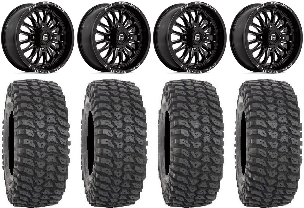 Fuel  18" Wheels Black 36"  Tires Polaris   1000 /   / Ranger  900/1000