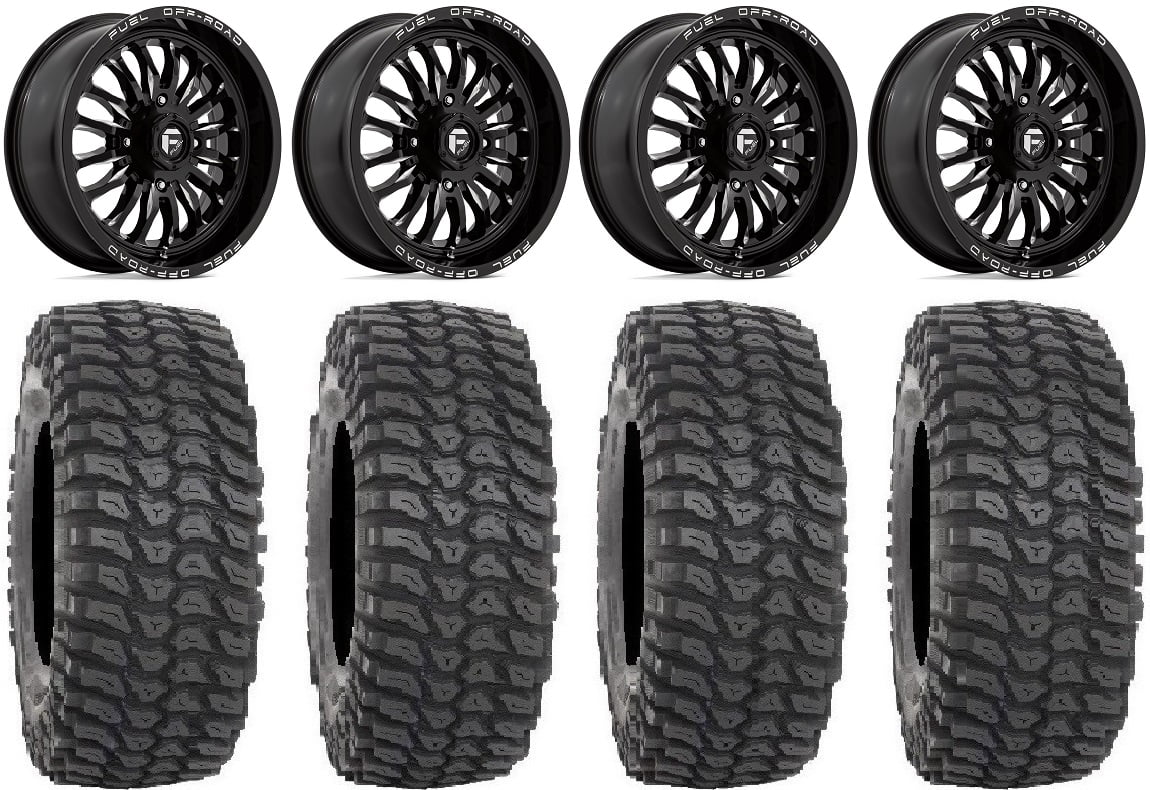 Fuel  18" Wheels Black 36"  Tires Polaris   1000 /   / Ranger  900/1000