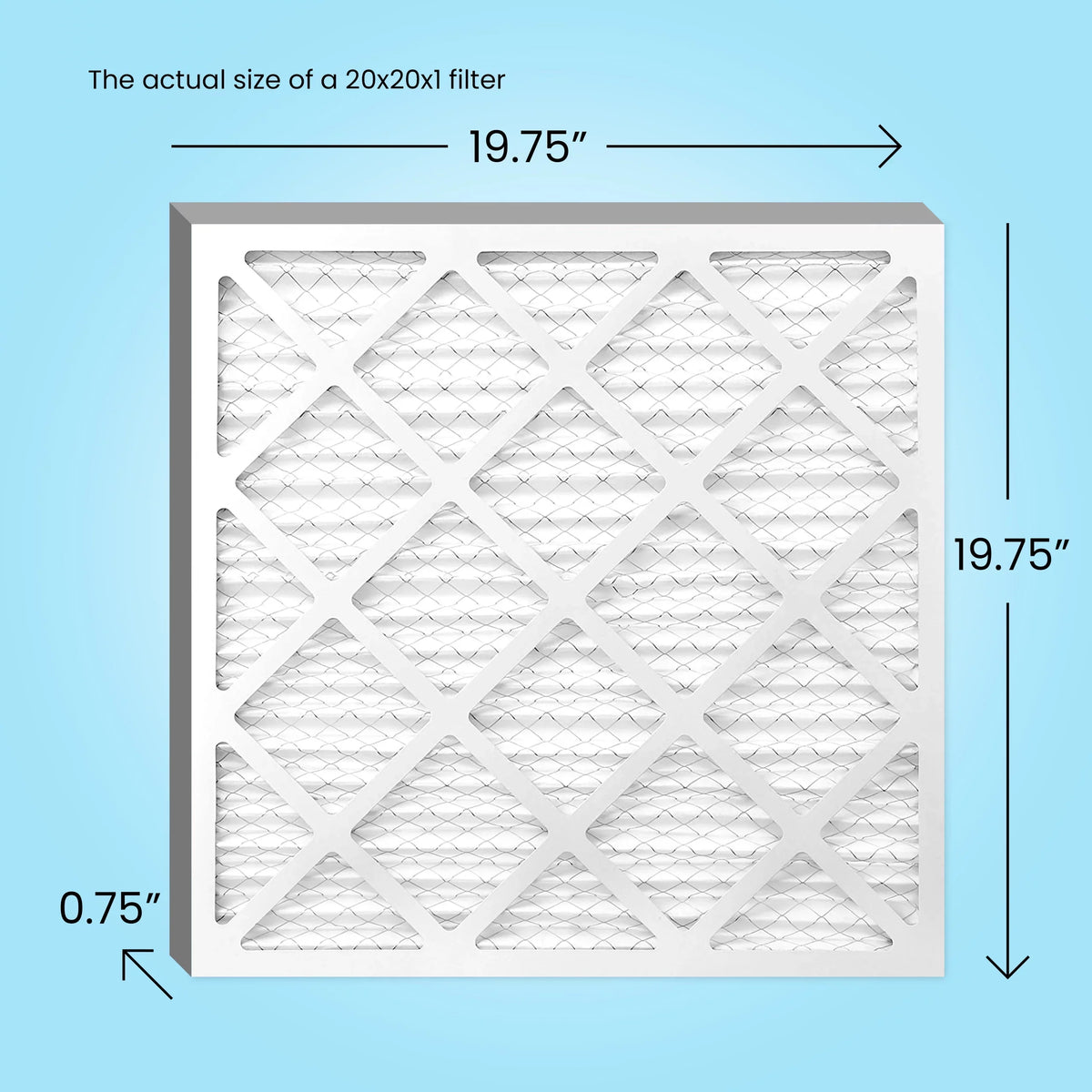 Mint Air, 20x20x1 Air Filter,  13,  1500,  Furnace Air Filter, 6-Pack