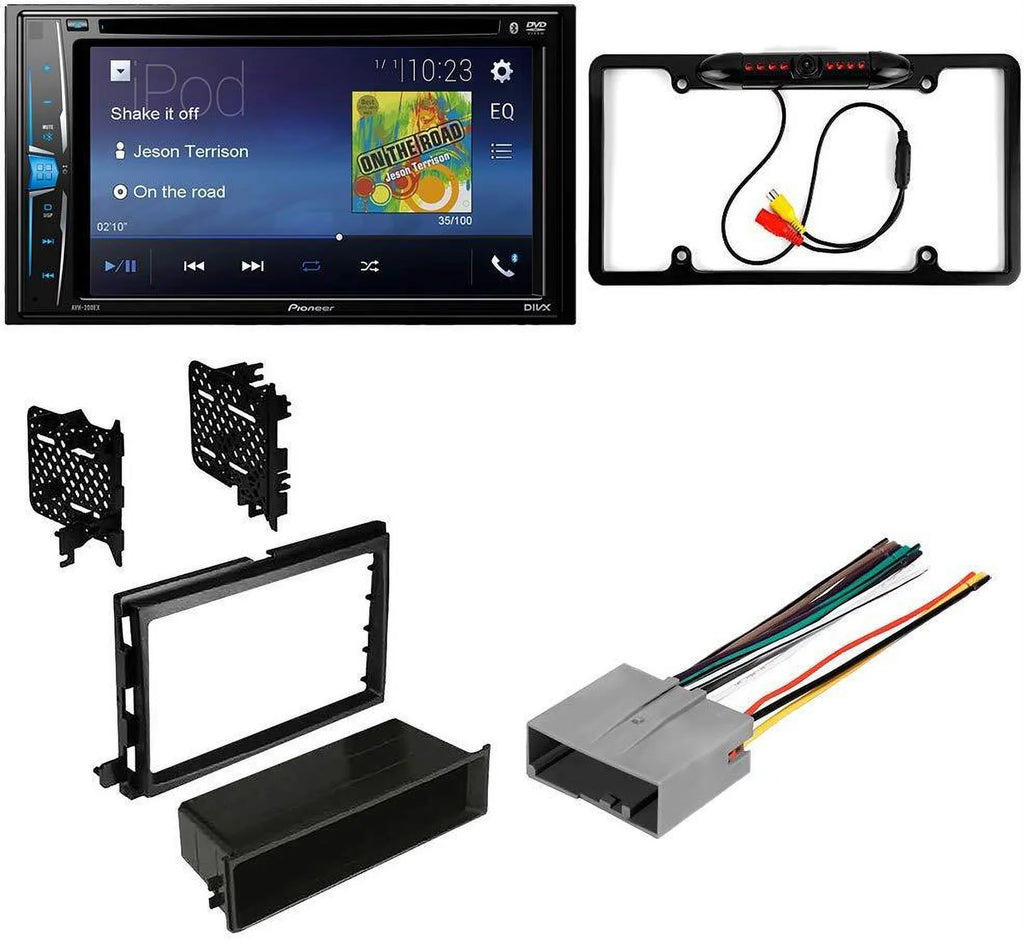 Bundle with Pioneer Multimedia  Car Stereo and Installation Kit - for 2004-2008 Ford -150 /Bluetooth Touchscreen Radio - Backup Camera, Double Din Mounting Kit