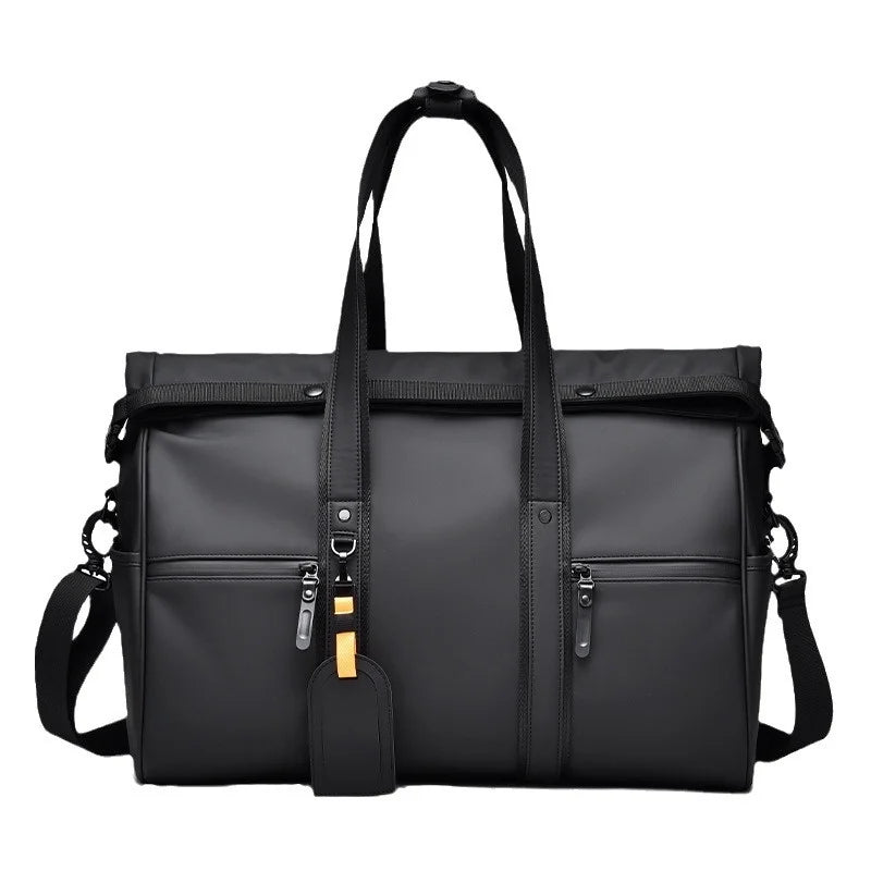 Waterproof Travel Bag Dry And Wet Separation Leather Feel Large Capacity Business Trip Handbag Men' And Women' Luggage Bag Sports And Fitness Bag
