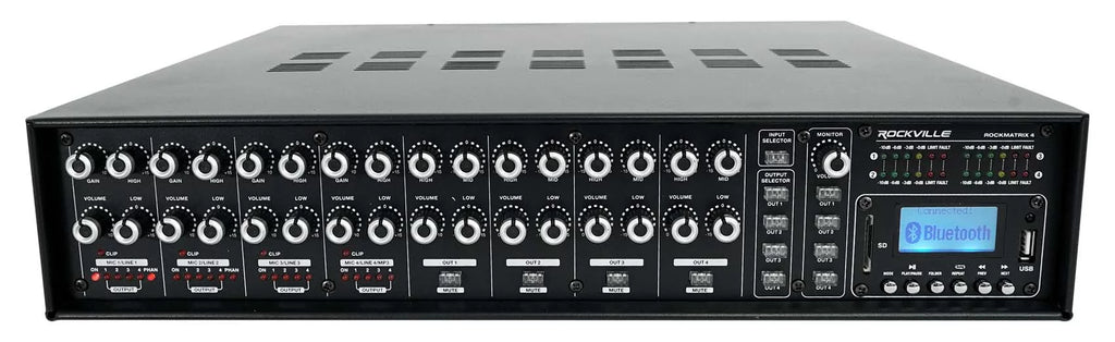 Rockville   Multi Room Home Receiver+6) Ceiling+2) Black Wall Speakers