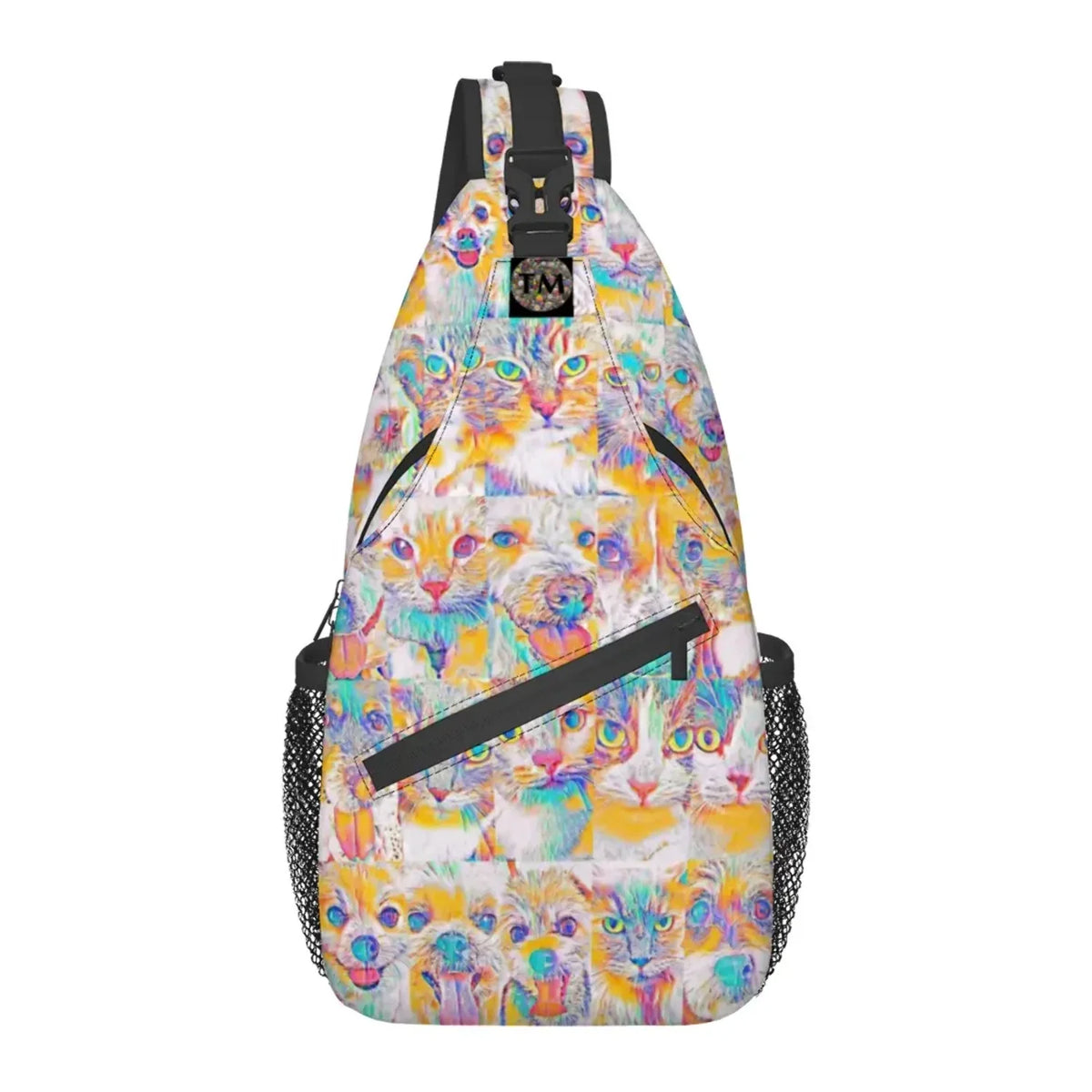 Crossbody Bag - Club 99 - (Turquoise/Orange/Cream) - Unisex - All Ages - The Merch by  Visual Arts