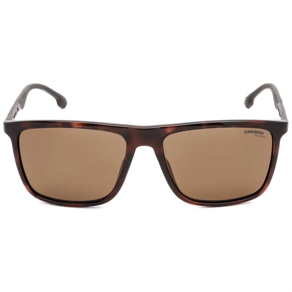 Carrera Polarized Bronze Rectangular Men's Sunglasses  8032/ 0086/ 57