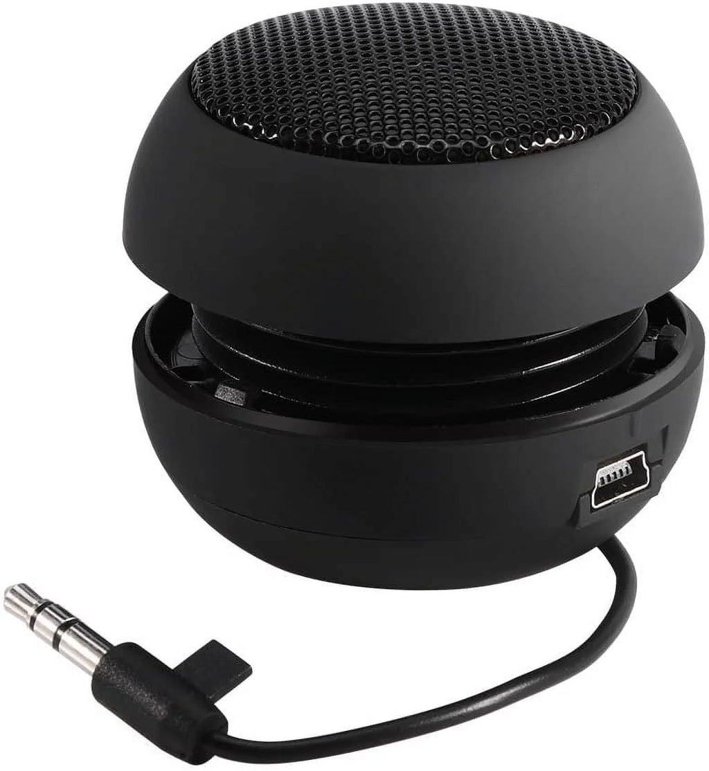 Portable Speaker, Mini  Speaker with 3.5mm Jack on Bottom for Mobilephone  Laptop (Black)