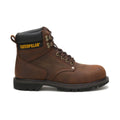 Caterpillar Second Shift Steel Toe Work Boot Men Dark Brown