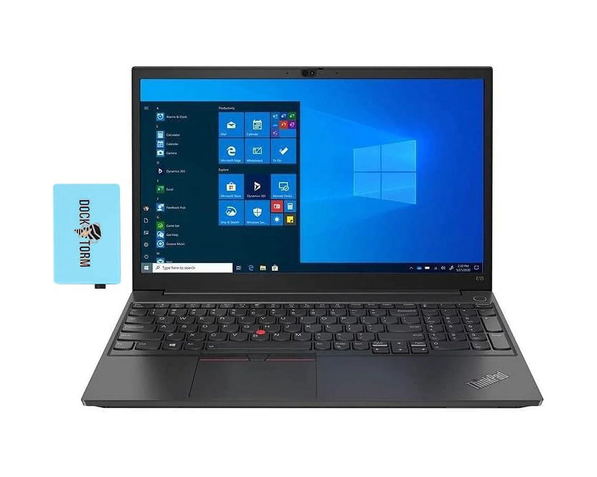 Lenovo 2021 ThinkPad  Gen 2 15.6"  Display Business Laptop (Intel i5-1235U 4-Core, 8GB , 256GB , Intel Iris Xe, WiFi 6,  5.2, Integrated Webcam, Win10P) w/Hub