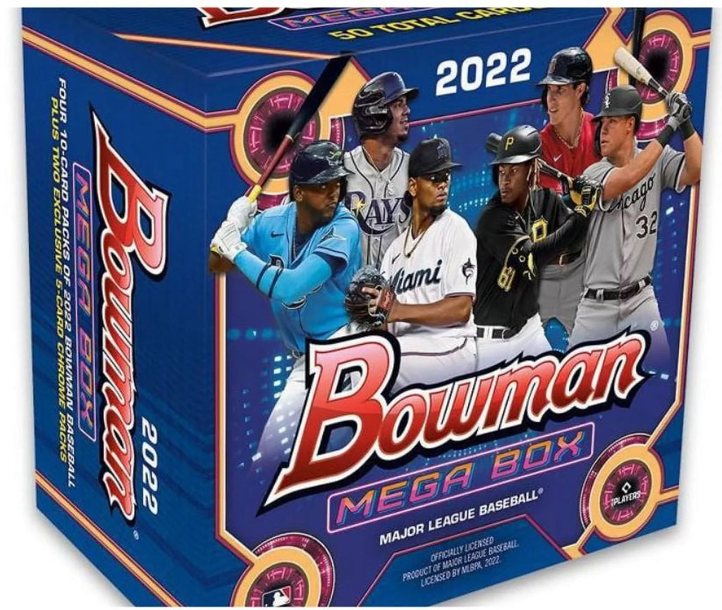 2022 Topps  Bowman Baseball Trading Card Mega Box - 50 cards!