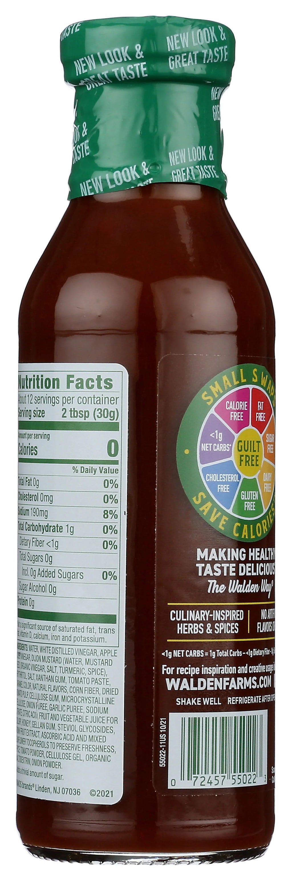 Walden Farms  Walden Farms Honey Bbq Sauce  12 Fluid Ounce (Pack Of 6)