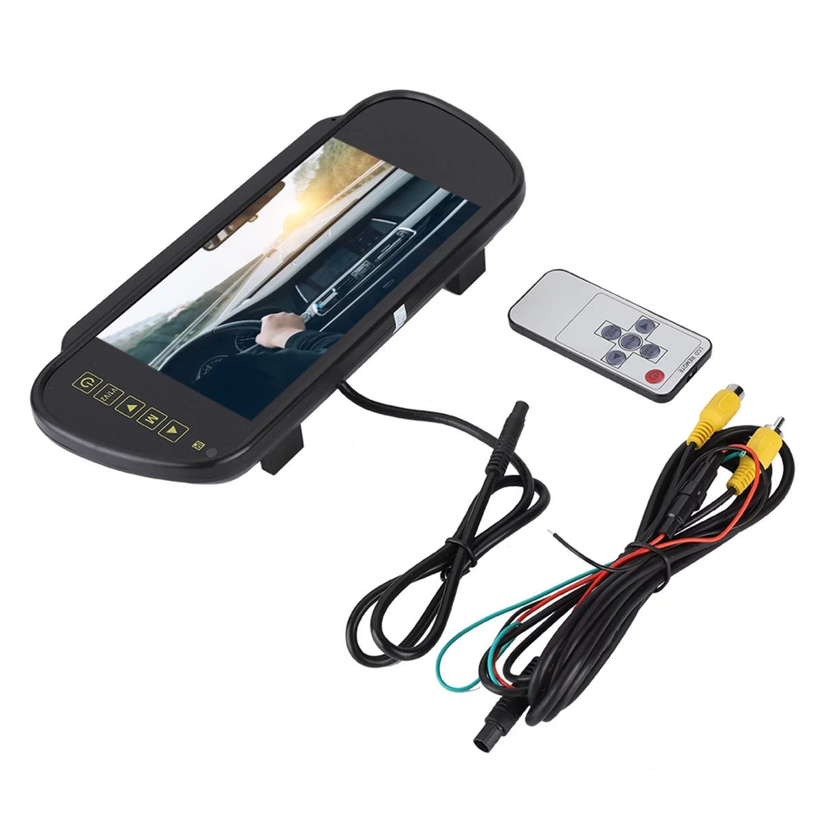 Auto Dimming Monitor Rear View Camera - 7inch Car Rearview Mirror  Auto Dimming Monitor Rear View Camera With Bracket