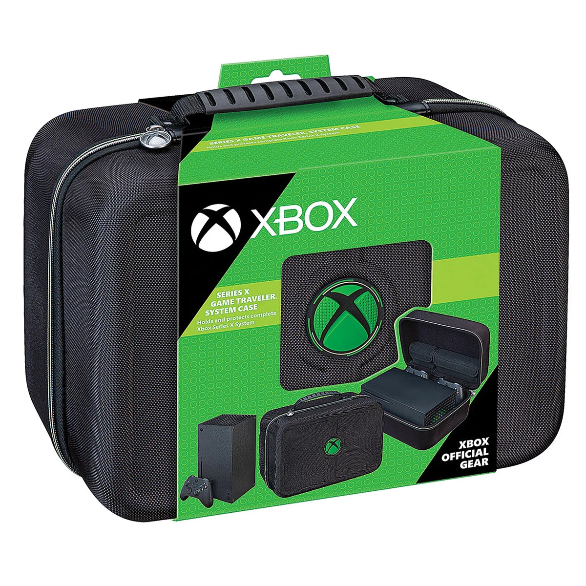 Industries - Black and Green, Xbox Series , Game Traveler Video Game System Carrying Case