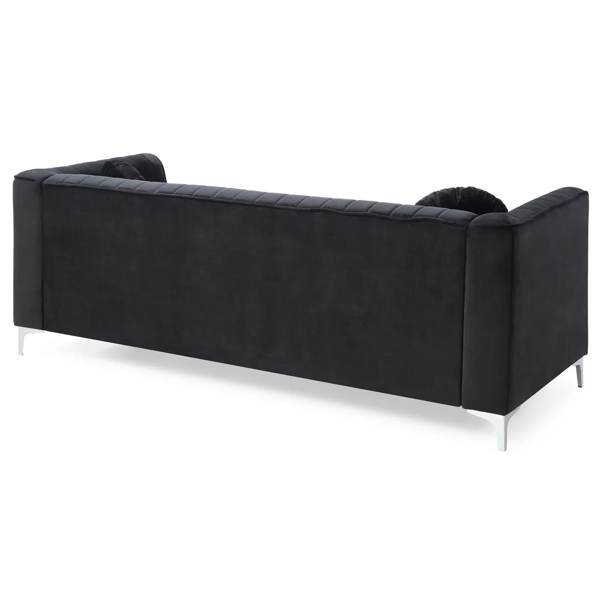 Homestock Southwestern Style - Sofa ( 2 Boxes ) , Black