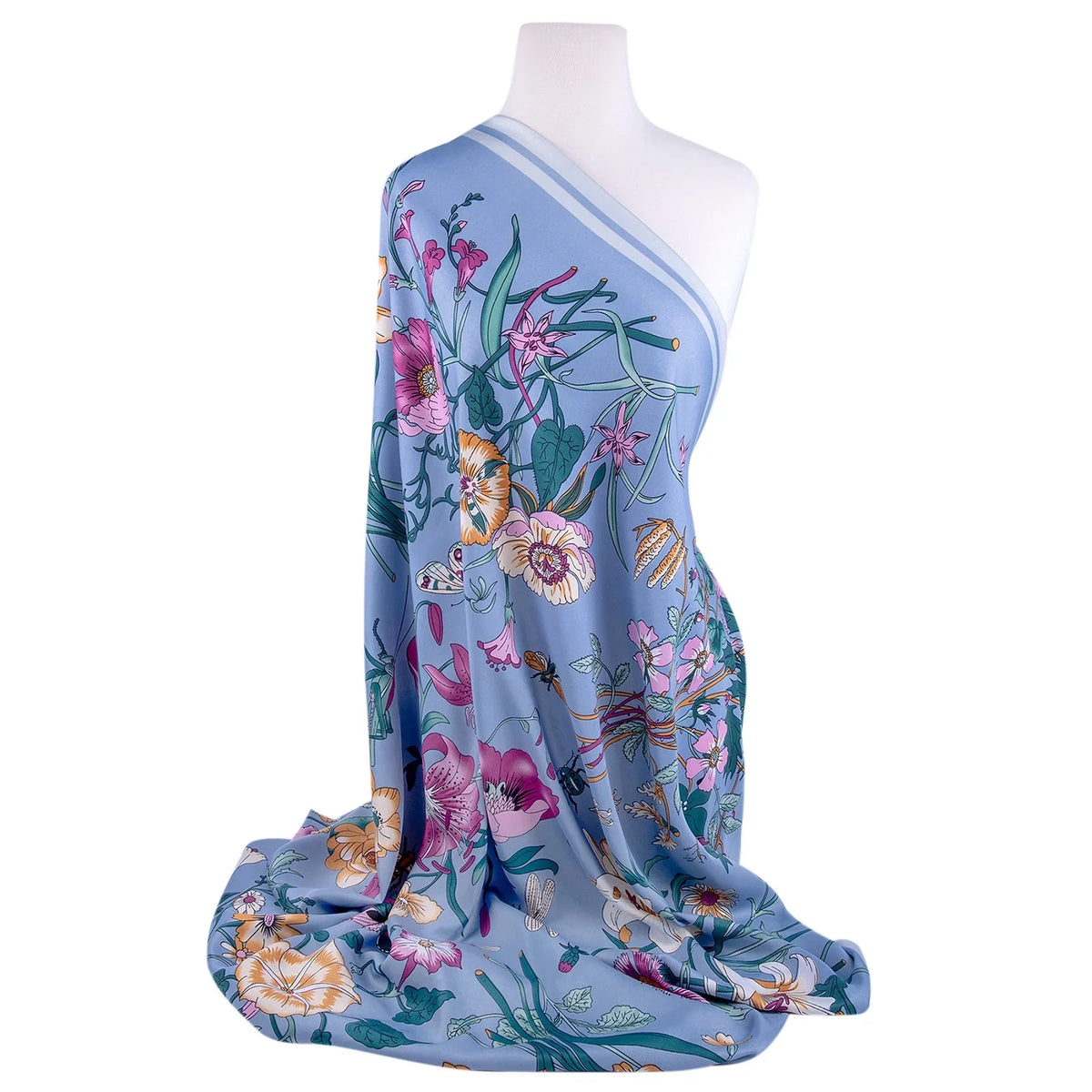 Evening Shawl and Wrap for Women Botany Lilac Silk Shawl 51x51'' (130 * 130 cm) Travel Scarf Tops Fashion Shawl for Wedding