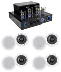 Rockville  Tube Amp/Home Theater Receiver+(8) 6.5" White Ceiling Speakers