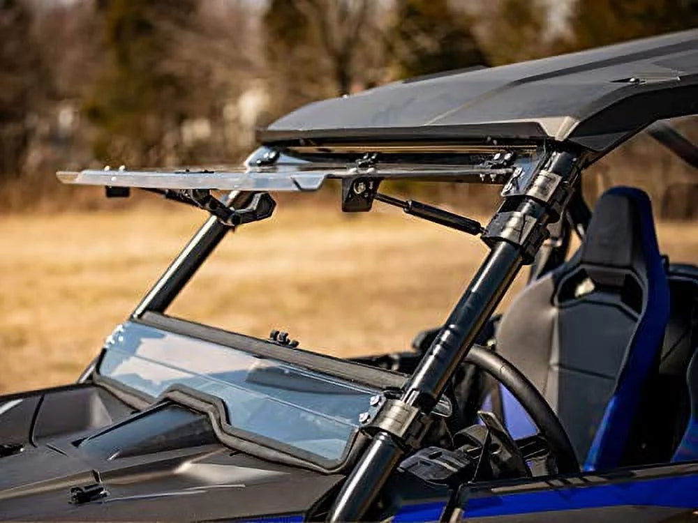 SuperATV Heavy Duty Scratch Resistant Flip 3|in|1 Windshield for Honda Talon 1000 (2019+) | Hard Coated for Extreme Durability | Designed for Year|Round Riding|---70