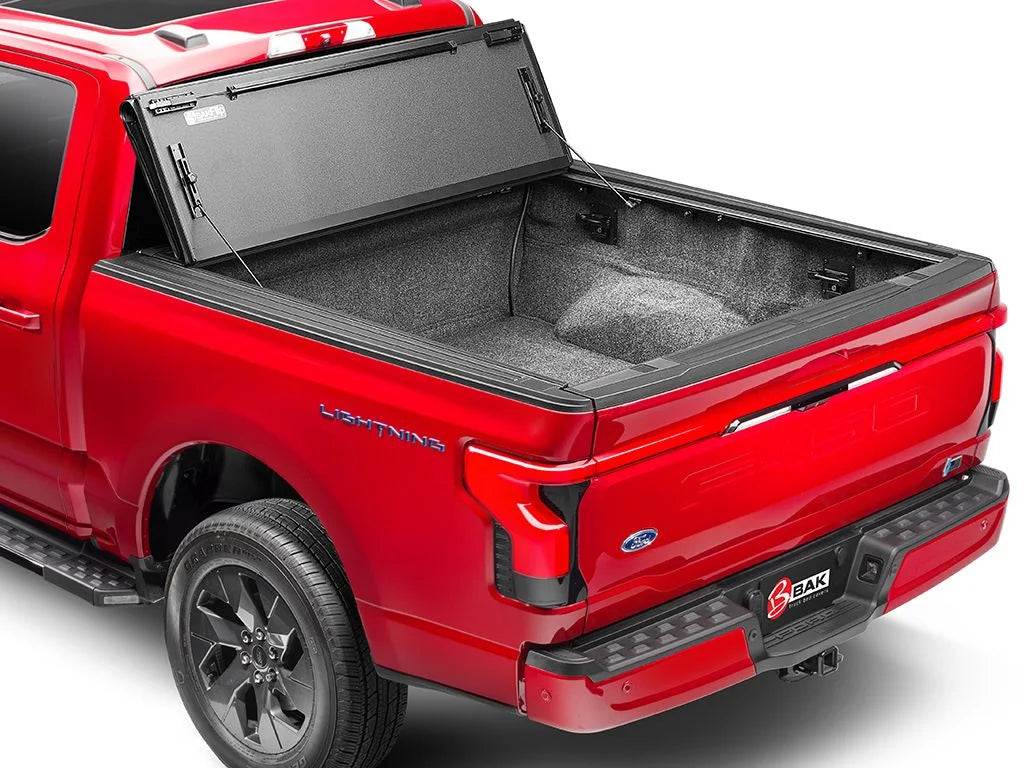 by RealTruck BAKFlip  Hard Folding Truck Bed Tonneau Cover | 448327 | Compatible with 2015 - 2020 Ford -150 6' 7" Bed (78.9")