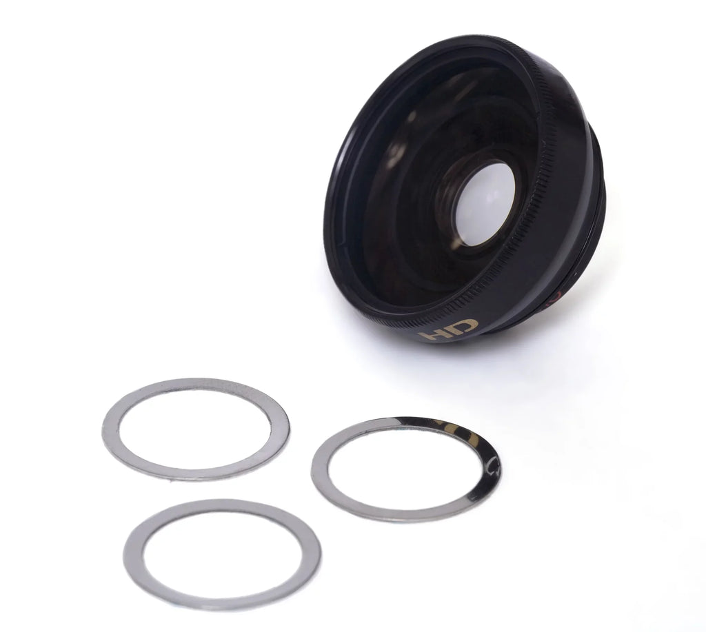 '- 0.45x Wide Angle Lens () Chrome Finish / Macro (Modification Style) Magnetic Type.