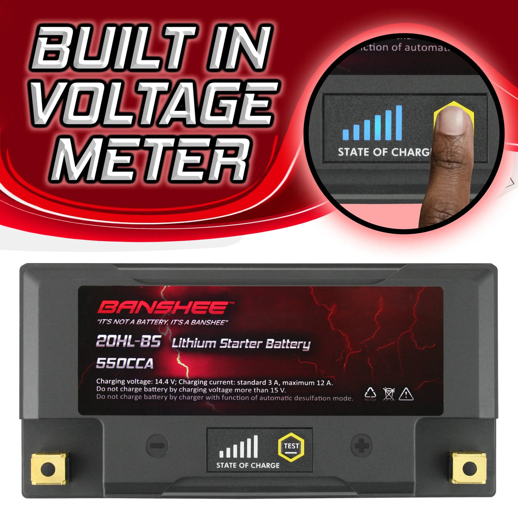 Banshee 20L- LiFePO4 Motorsports Battery Compatible with Yamaha  2019 to 2019