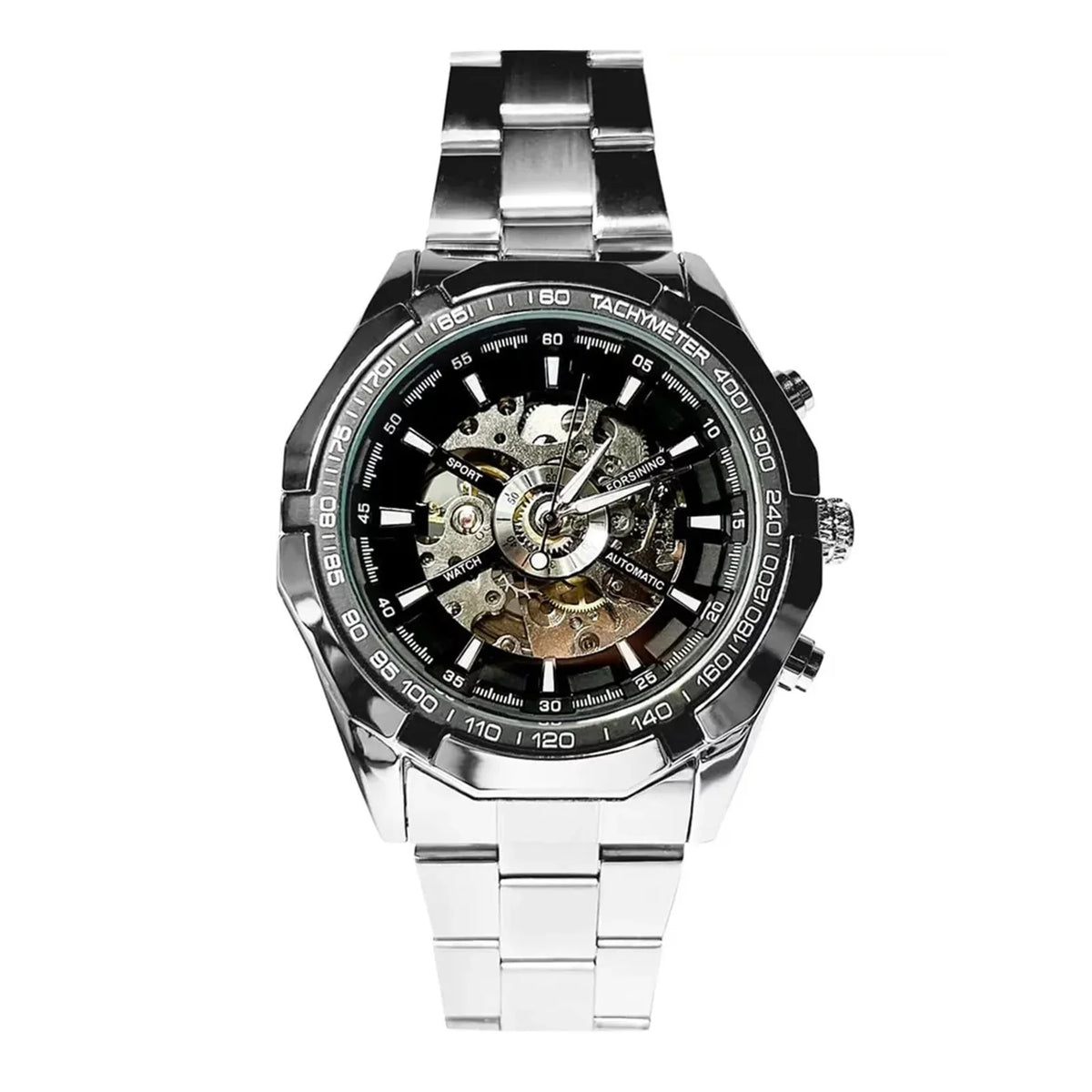 Up to 50% off!  Watch Steel Belt Full Hollow Mens Automatic Mechanical
