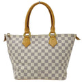 Authenticated Used Louis Vuitton   Bag Damier Azul Ladies Tote Handbag Saleya   White Gray