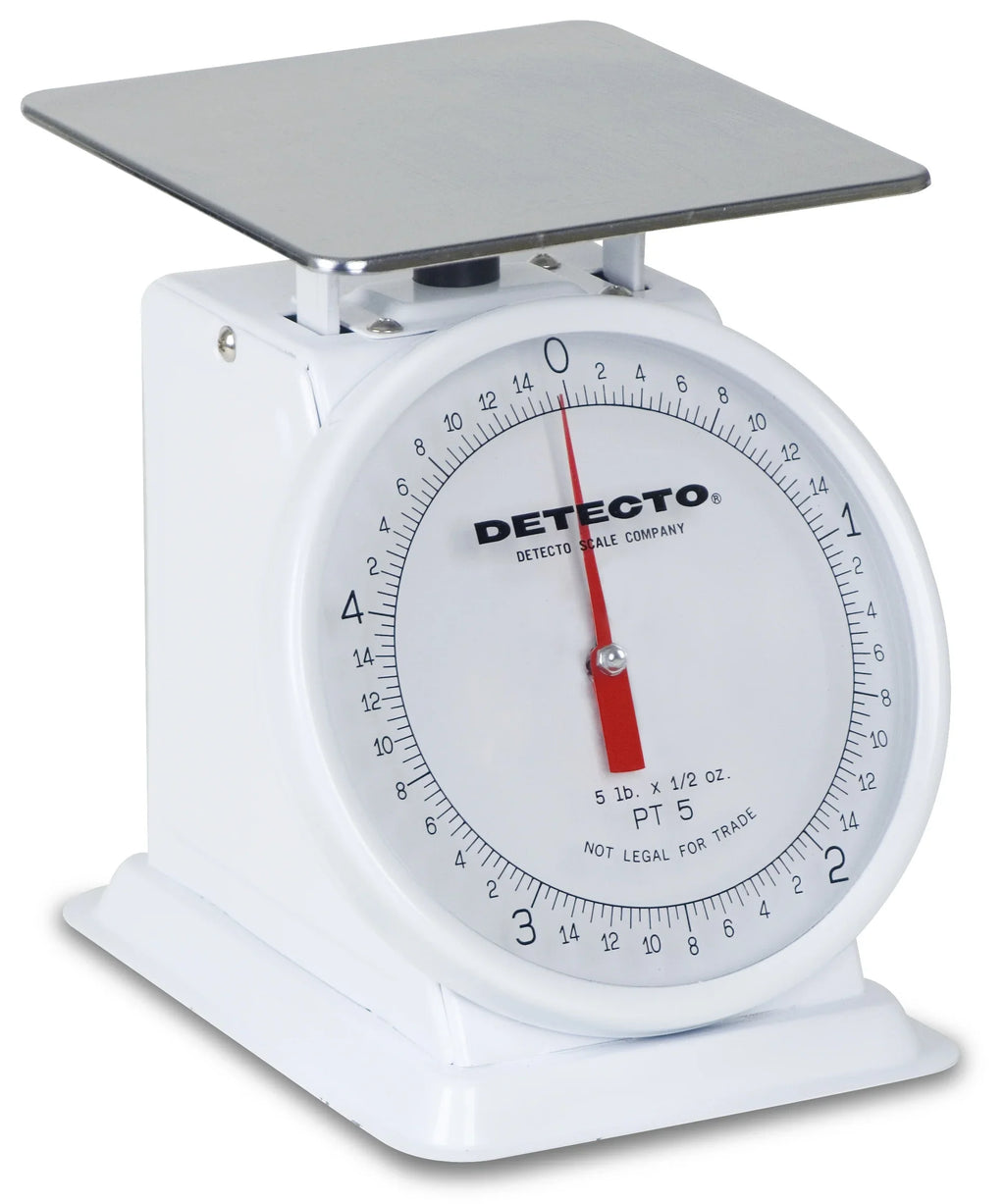 Cardinal & Detecto -1000SRK 5.75 x 5.75 in. 1000 g Stainless Steel Top Loading Rotating Dial Scale