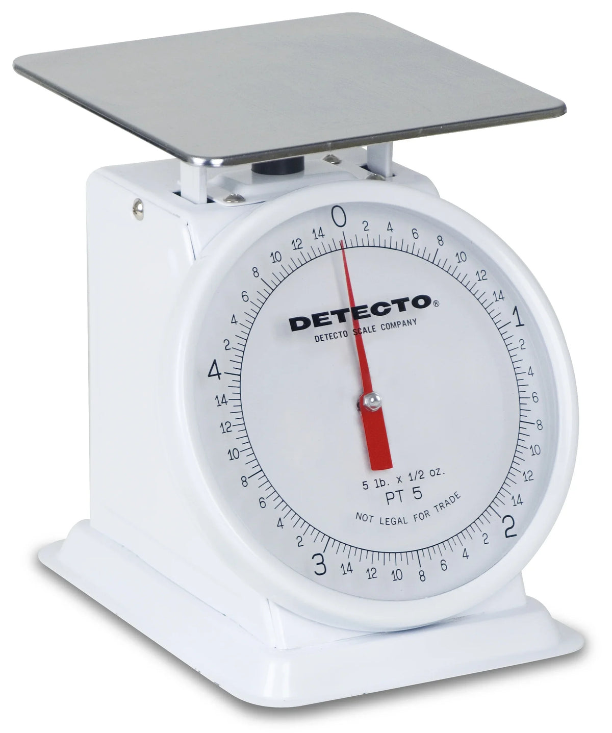 Cardinal & Detecto -1000SRK 5.75 x 5.75 in. 1000 g Stainless Steel Top Loading Rotating Dial Scale